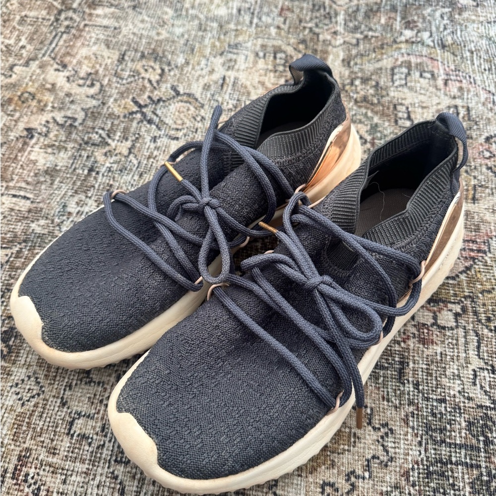 adidas Navy and Gold Sneakers
